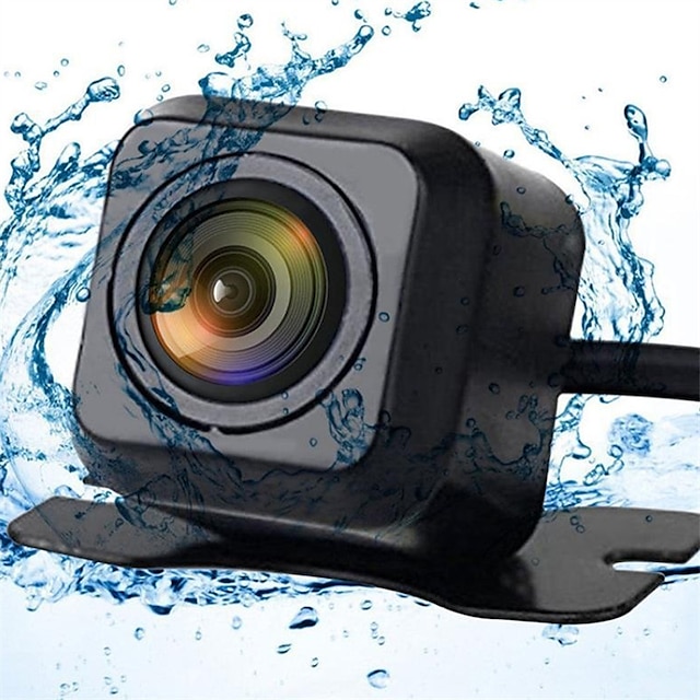  hd cmos الرؤية الخلفية عكس الكاميرا الاحتياطية للماء للرؤية الليلية 170 درجة زاوية واسعة مع كابل 6m لشاشة السيارة