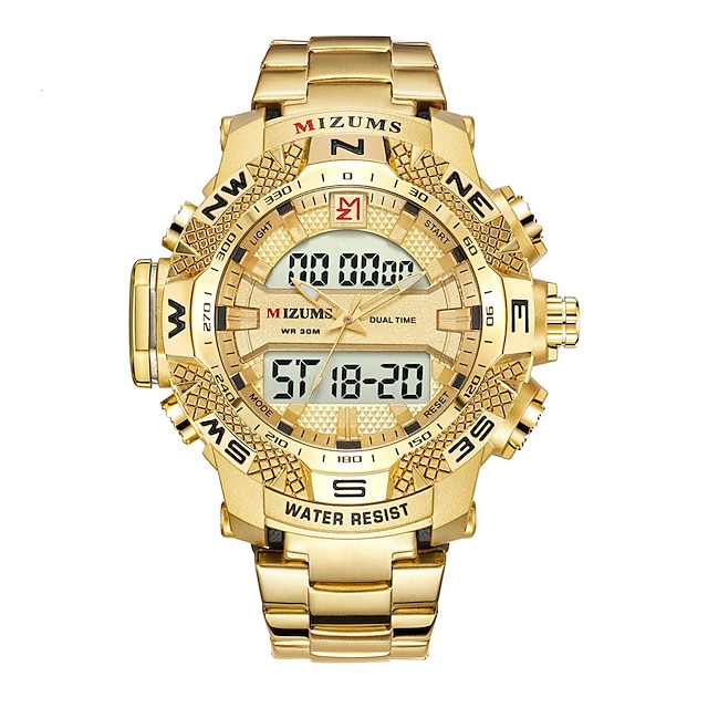  Mizums kobiety mężczyźni dzieci cyfrowy zegarek kwarcowy zegarek duża tarcza moda sportowa biznes świecący kalendarz wodoodporny zegarek ze stopu