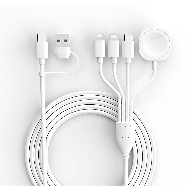 4-in-2 Apple Watch Charger Cable for Apple Watch/iPhone/Airpods Watch Magnetic Charging Cable with iWatch Series SE/8/7/6/5/4/3/2 12