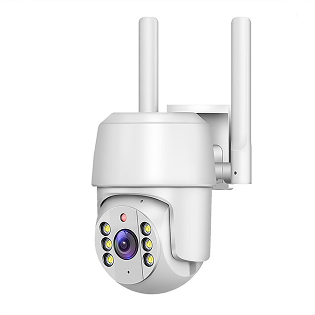  Cámara de seguridad 1080p / 720p cámara inalámbrica wifi ptz cámara impermeable al aire libre visión nocturna a todo color monitoreo de audio bidireccional seguimiento automático cámara de