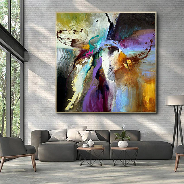 Handmade Oil Painting Canvas Acrylic Wall Art Decoration Modern Abstract for Home Decor Rolled Frameless Unstretched Painting 7