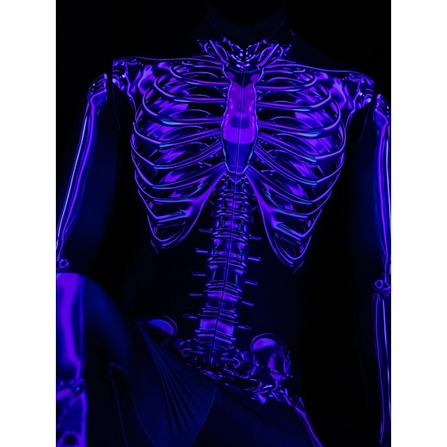 Skull Skeleton Cosplay Costume Bodysuits Halloween Group Couples ...