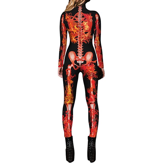 Skeleton / Skull Bodysuits Full Body Catsuit Adults' Women's One Piece