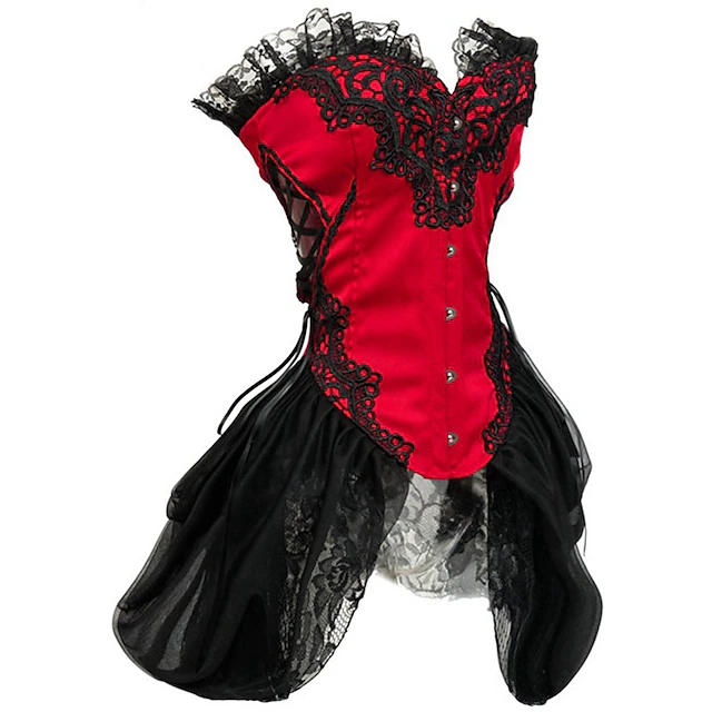 Vintage Sexy Rococo Punk & Gothic Victorian Overbust Corset Bustier ...