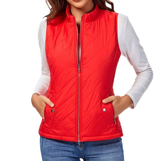 Women's Hiking Vest Sleeveless Top Outdoor Thermal Warm Quick Dry