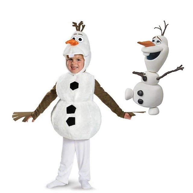  Frost Olaf Temafestdräkt Cosplay Film-cosplay for Pojkar Flickor Barn Karnival Maskerad