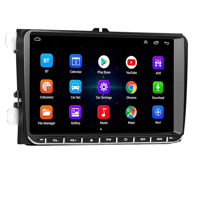  essgoo 9 touch screen android 10.1 car stereo gps navigation wifi bluetooth car mp5 player for vw passat جيتا جولف توران بولو