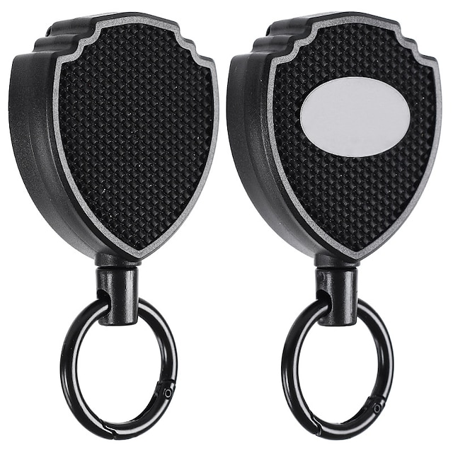  1pc Retractable Keychain Multi Tool Carabiner Key Holder ID Badge Carabiner Holder Reel With Belt Clip Anti-Lost Keys Cards Holder