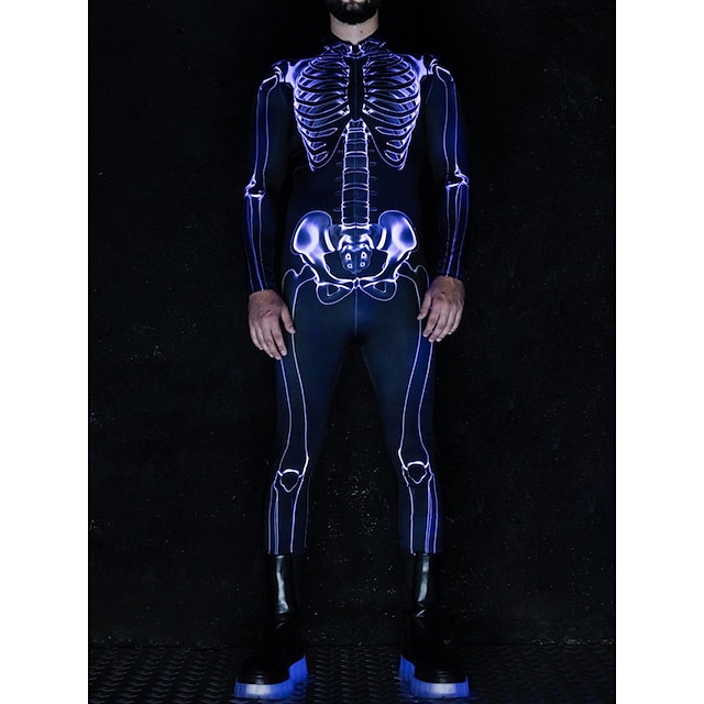 Skull Skeleton Bodysuits Halloween Group Couples Costumes Full Body ...