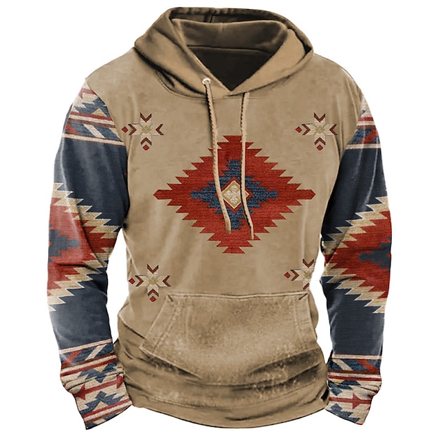 Tribal Graphic Prints Men's Daily 3D Print Pullover Holiday Going out ...