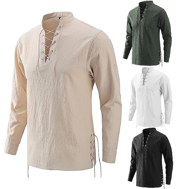 Medieval Renaissance 17th Century Blouse / Shirt Cosplay Costume Knight ...