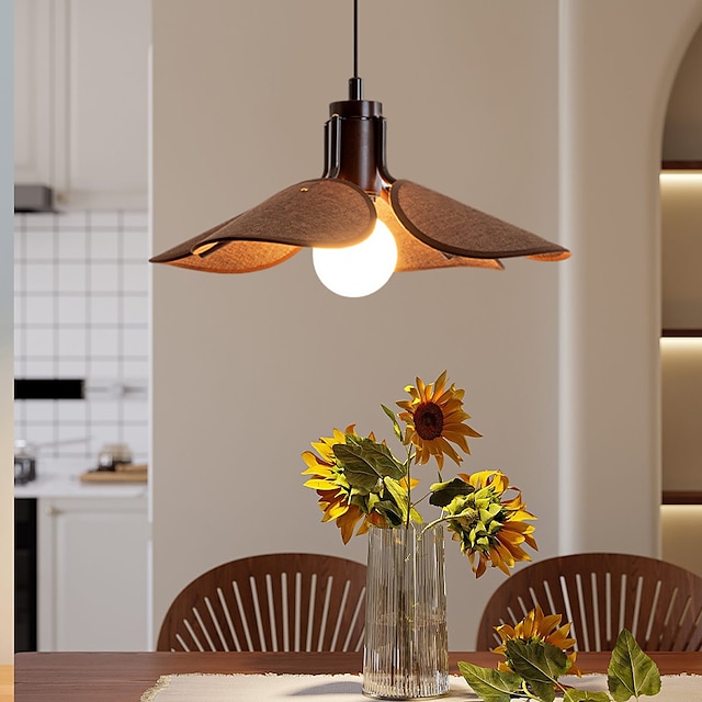  led pendel lampe trestoff hengende lampe loft høyde justerbar tak pendel soverom bar cafe kontor bord hengende lamper 110-240v