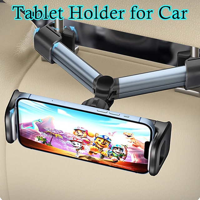  Tablet Holder for Car Rotatable Retractable Multifunction Phone Holder for Car Compatible with iPad iPad Pro Tablet Phone Accessory