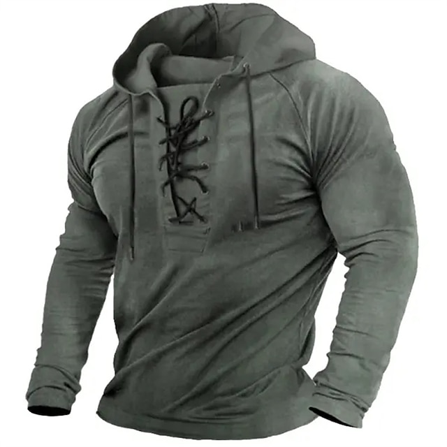  Men's Hoodie Tactical Hoodie Tactical Black Army Green Navy Blue Brown Hooded Plain Sports & Outdoor Daily Holiday Streetwear Cool Casual Spring &  Fall Clothing Apparel Hoodies Sweatshirts  Long