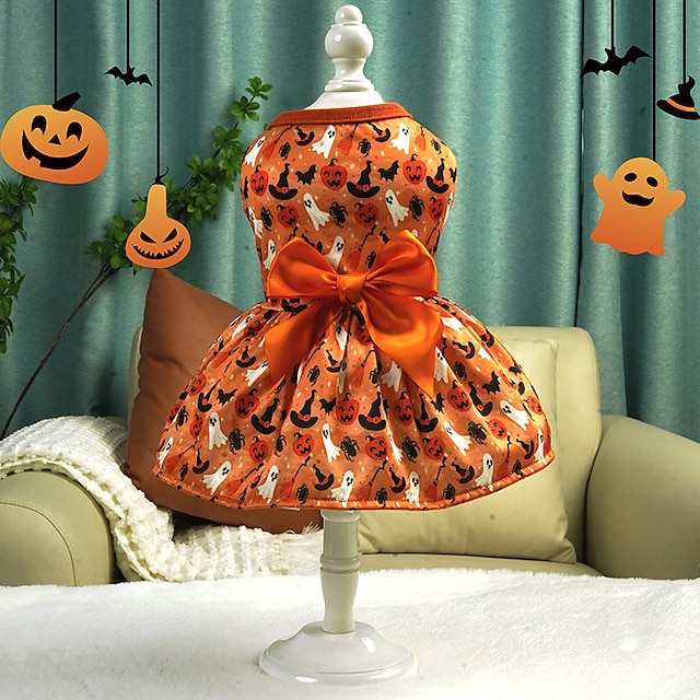  Câini Pisici Rochii Drăguţ Casual Respirabil Απαλό Lavabil Comfortabil Halloween Casul / Zilnic Îmbrăcăminte pentru câini for Bichon Frise Pomeran un Animalut Fluture Small