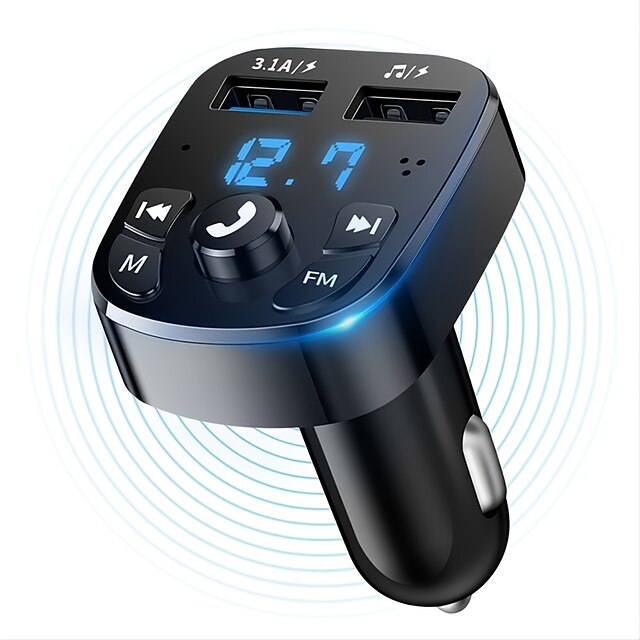  Starfire multifunktionaler Auto-MP3-Player, FM-Bluetooth-Empfänger, Automusik, USB-Flash-Laufwerk, liefert Dual-USB-Auto-Schnellladung