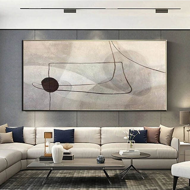  Peinture à l'huile Hang-peint Peint à la main Verticale Abstrait Paysage contemporain Moderne Toile roulée (sans cadre)
