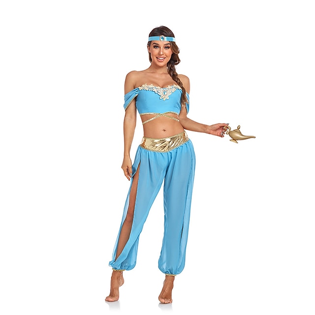 Principessa Jasmine Vestito Di Carnevale Aladino Girls Jasmine