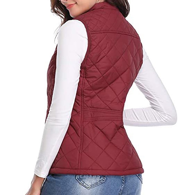 Women's Hiking Vest Sleeveless Top Outdoor Thermal Warm Quick Dry