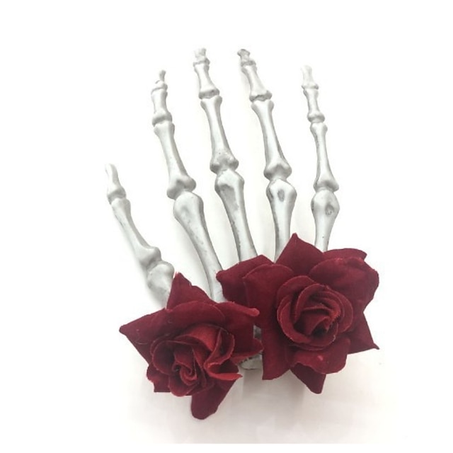  Halloween Hands Bone Hair Clips Skeleton Claws Hair Clip Hairpin Horror Hair Clip Black White Skull Claw Hair Clip Exaggerated Carnival Party Claw Barrettes Women Girls Hair Accessories