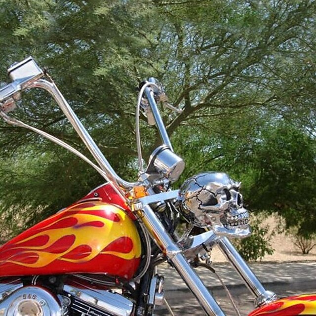 Halloween Motorcycle Headlight Decorations Motorcycle Skeleton