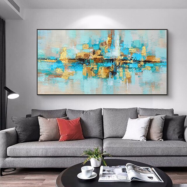 Mintura Handmade Abstract Oil Paintings On Canvas Wall Art Decoration ...