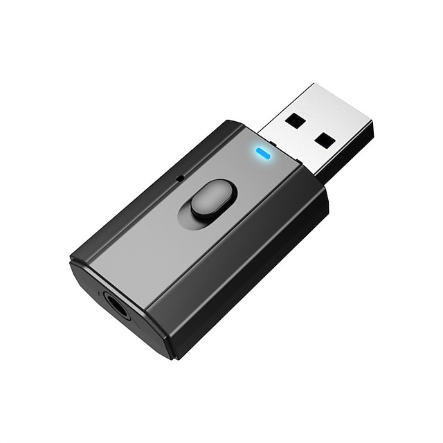  Mini-USB-Bluetooth 5.0-Audioempfänger-Sender 4-in-1-Mini-3,5-mm-Klinken-Aux-Cinch-Stereo-Musik-Wireless-Adapter für TV-Auto-PC