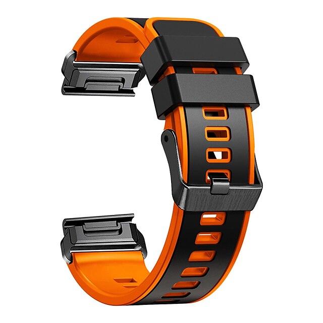  Uhrenarmband für Garmin Fenix 7 7X 6 6X Pro Epix Pro 47mm 51mm Instinct 2X Approach S70 47mm S62 S60 Forerunner 955 945 Epix Marq Descent Quatix 22mm 26mm Silikon Ersatz Gurt 22mm 26mm Verstellbar