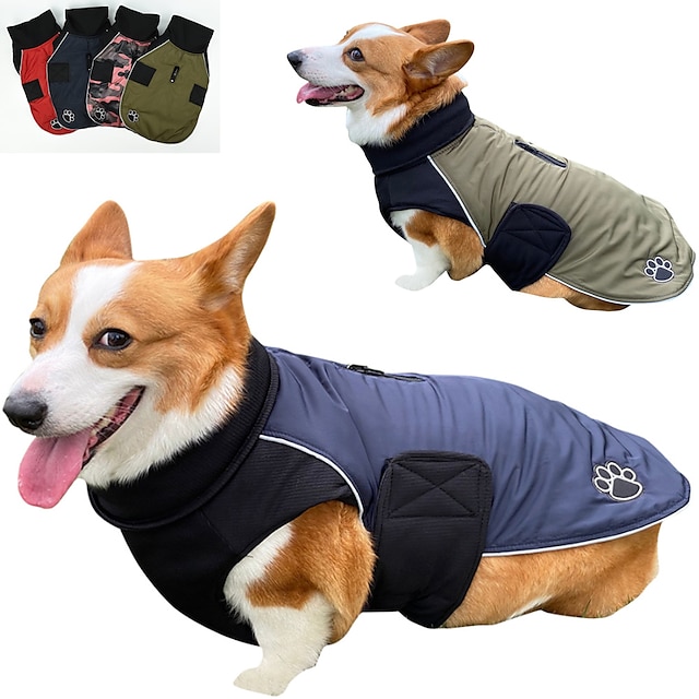  Пальто для собак, вязаная одежда с высоким воротником, одежда для собак, осенне-зимняя одежда для домашних животных, двусторонняя одежда для собак, новая одежда для домашних животных