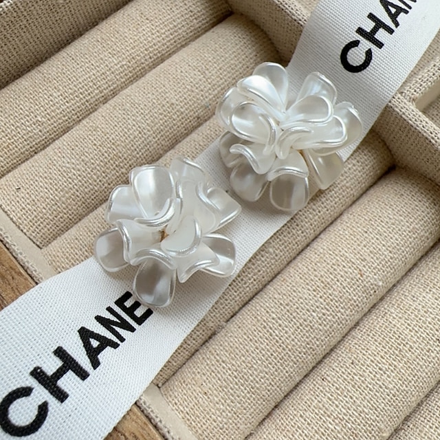 1 Pair Earrings For Women's Birthday Gift Prom Alloy Classic Petal 6