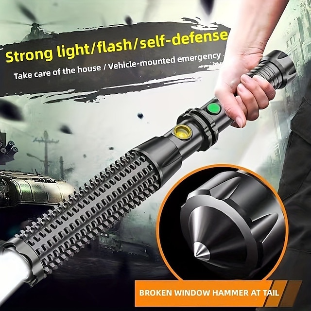  Super Bright Telescopic Self-Defense Flashlight: Keep Your Home Safe with a Broken Window Emergency Light