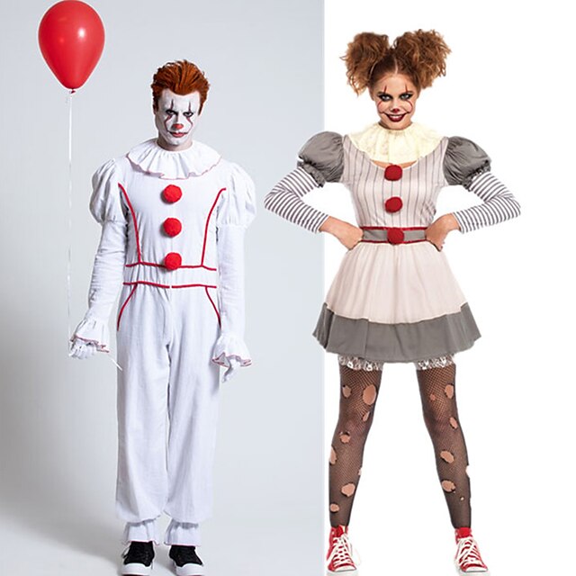 It Clown Pennywise Halloween Group Couples Costumes Men's Women's Movie ...