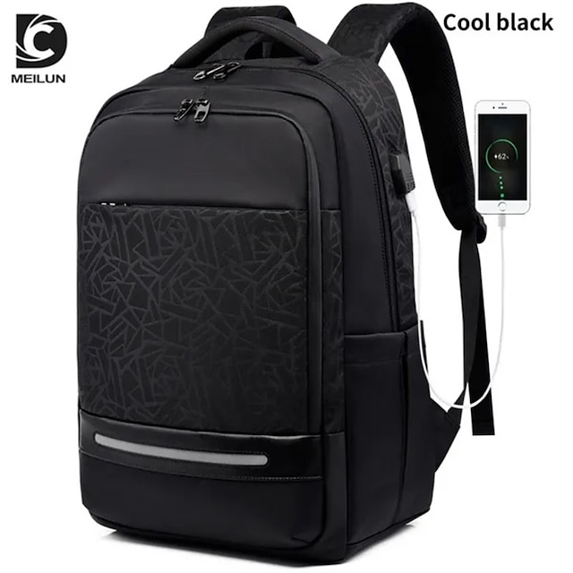  Travel Backpack for Men Business Laptop Backpack 15.6 inch Smart Rucksack Anti Theft Backpack Large Capacity Multi-Function Backpack Office Black