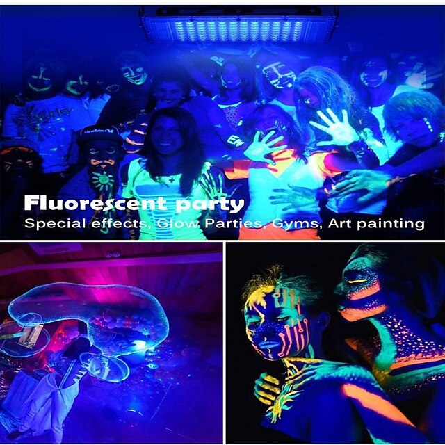 50w 100w Led Uv Black Lights Stage Blacklight Ultraviolet Flood Effect Light For Halloween Xmas