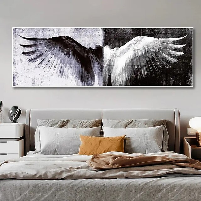 1pc Frameless Angel Wings Canvas Art Enhance Your Home Decor with a Modern Touch!4