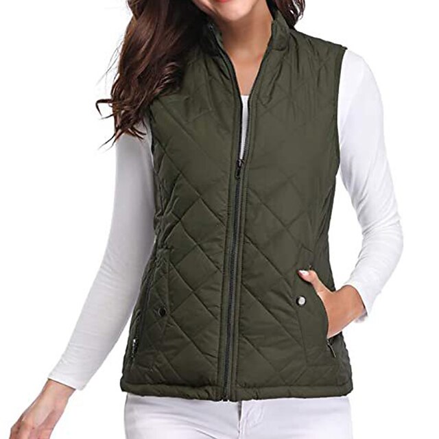 Women's Hiking Vest Sleeveless Top Outdoor Thermal Warm Quick Dry