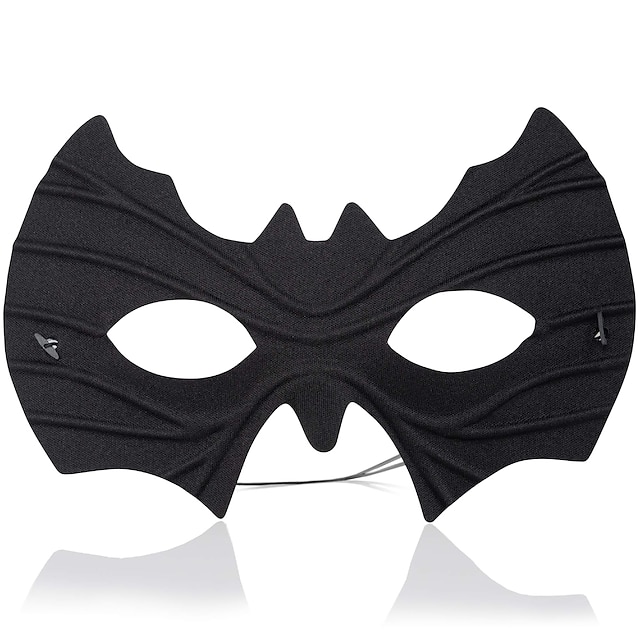  Fledermaus-Augenmaske, Kostüm, Superheld, Halloween, schwarze Fledermaus-Gesichtsmasken, Kostümzubehör für Erwachsene und Kinder