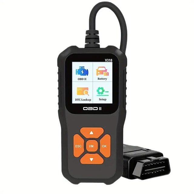  Scanerul auto obd2 diagnosticează instantaneu defecțiunile vehiculului cu ecran color & cititor de coduri de eroare