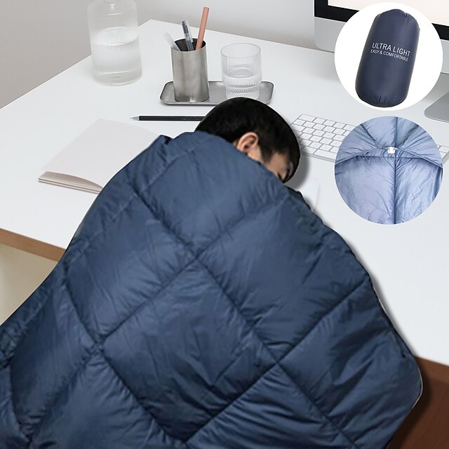 Multifunctional Ultralight Blanket Warm Feather Velvet Portable