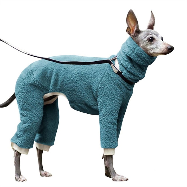  犬服ヨーロッパと米国 2023 新しいトレンドファッション無地ペット服犬暖かいハイカラー四本足両面カシミヤ犬服