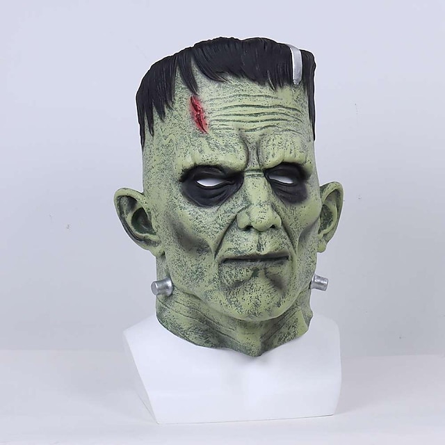  Frankenstein Scientist Mask Halloween Props Adults' Men's Women's Funny Scary Costume Halloween Carnival Easy Carnival Costume