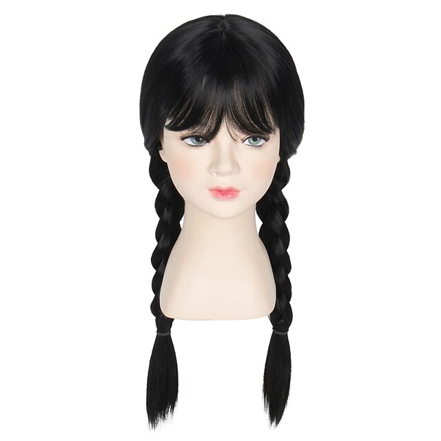 Wednesday Lego Ciao 31431 Wednesday Addams Wig, Black Wednesday Addams Kostüm Wednesday Lego Ciao 31431 Wednesday Addams Wig, Black Wednesday Addams Kostüm