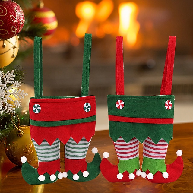  1PC Elf bags candy bags Christmas gifts gift bags Christmas gifts Christmas decorations