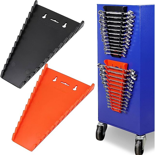 Metal Wrench Organizer 12Slot Heavy Duty Wrench Organizer for Tool Box