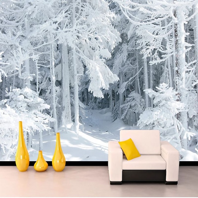 Coole Tapeten, Naturtapete, Wandbild, schwarz-weiß, abziehbares PVC/Vinyl-Material, selbstklebend/Kleber erforderlich, Wanddekoration, Wandbild für Wohnzimmer, Schlafzimmer