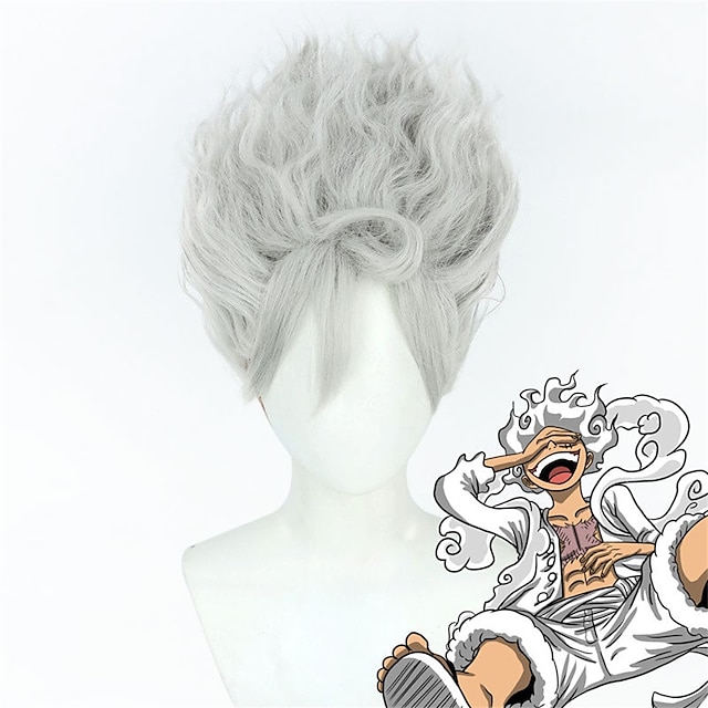  Аниме One Piece Gear 5 Луффи Голден Ника косплей парики косплей вечерние парики