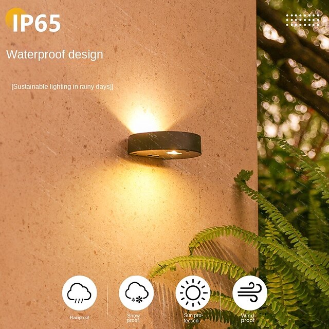 4pcs Solar Wall Lights Outdoor Waterproof Garden Decoration Splicable
