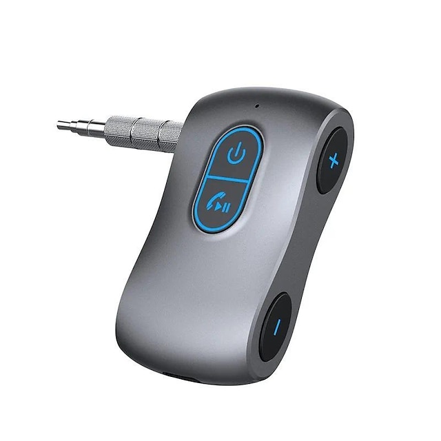  bluetooth aux vevő autós hordozható 3,5 mm-es aux vezeték nélküli autós adapterhez vezeték nélküli audio vevő otthoni sztereóhoz/hangszóróhoz 16 órás akkumulátor üzemidő