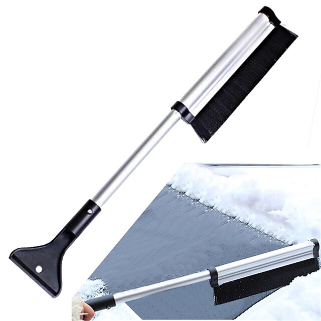 Grattoir à glace de voiture, brise-glace de pare-brise, balai à neige, brosse en verre à nettoyage rapide, outil de nettoyage de neige, fenêtre d'auto, brosse à neige d'hiver, pelle