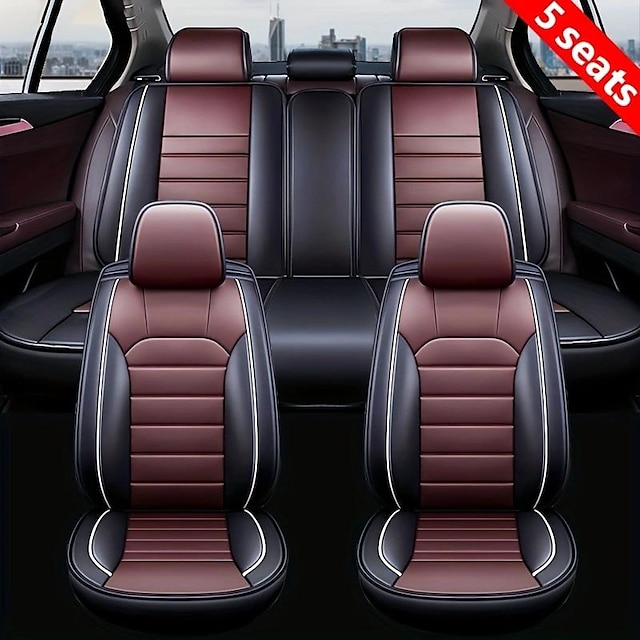  Leather PU Car Seat Cover  For Full Set Wear-Resistant Comfortable Easy to clean for SUV / Truck / Van